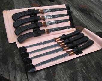 8 vintage steak knives wilshire ltd set england knife stainless steel