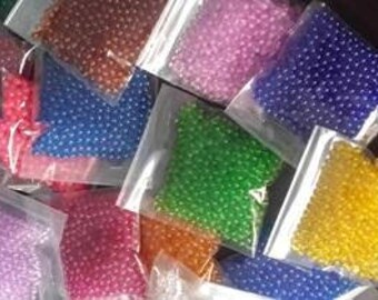 6 mm Turkish Gourd Light Bead, Bead No hole , Acrylic Bead, i Zucca Perle - Calabaza Lumparas Grano - Kürbislampe Korn