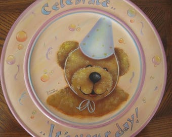Decorative ( tole) painting pattern packet " Celebrate Plate"