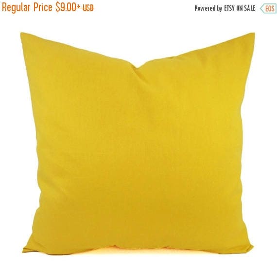 soft yellow pillow covers