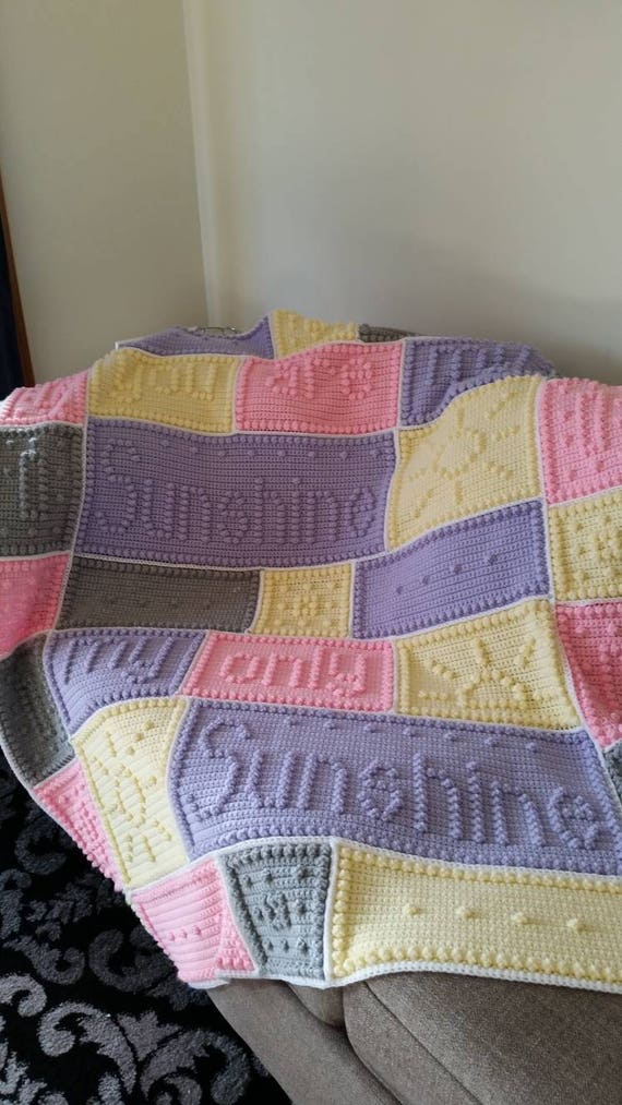 You Are My Sunshine Blanket Crochet Sunshine Blanket Crochet