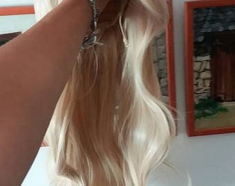 light blonde wig sintetic custom sexy