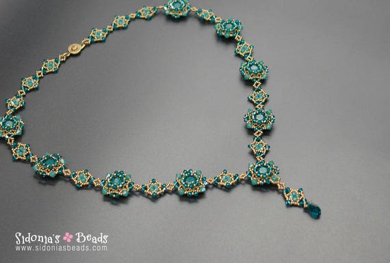 Beading Tutorial 8mm Swarovski Chatons Necklace Tutorial