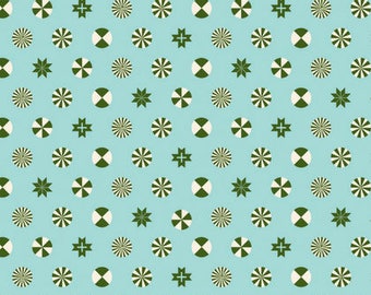 HOLIDAY HOMIES By Tula Pink For Free Spirit Fabrics Peppermint Stars Pine Fresh