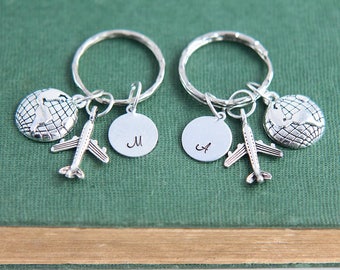 Long Distance Keychain, Long Distance Relationship Keychain, Friendship Keychains, Best Friend Keychain, Personalized Keychain, BBF Keychain