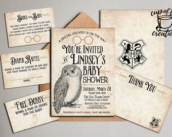 Harry Potter Baby Shower Invitation Harry Potter Shower