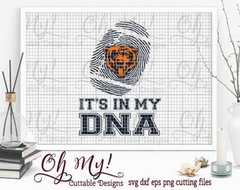 Bears Inspired Its In My DNA Layered SVG Dxf Eps Png Cutting File