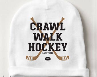 Hockey Baby Beanie Crawl Walk Hockey Infant Hat