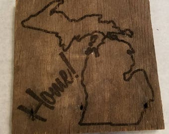 Michigan home sign | Etsy