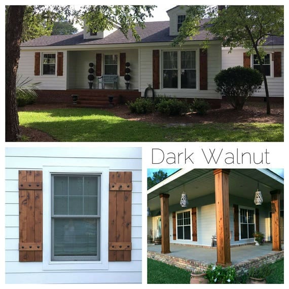 Wood Shutters/ pictures / Stain sample