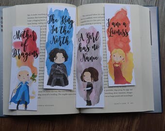 Mythical Character Bookmarks, Game of Thrones Inspired Bookmarks
