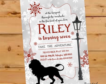 Narnia Birthday Invitations 10