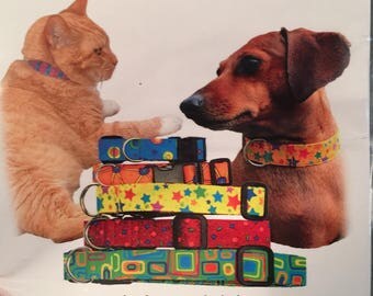 Playful Pet Collars Sewing Pattern with Hardware