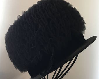 Vintage Voguemont Black with Bow Hat