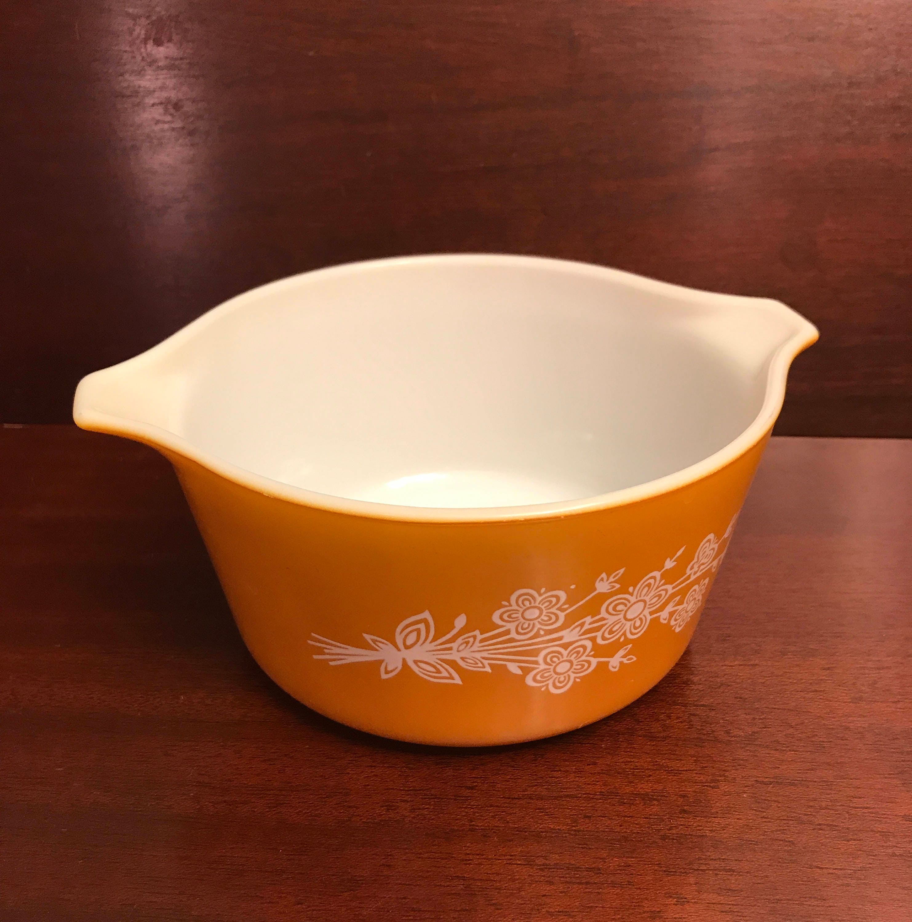 Vintage Pyrex Butterfly Gold 2 Casserole, Pyrex 473-B, Collectible ...