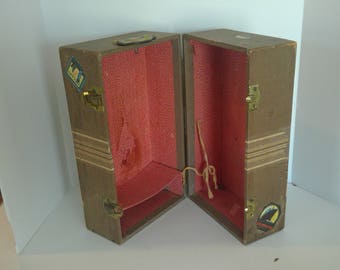 Vintage Doll Trunk, Toy Case, Doll Carrying Case, Antique, Doll Traveling Suitcase