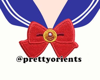 Sailor Moon Patch Iron on Patch Embroidered Patch Sailormoon Sailor Moon Transformation Brooch, deco, decoden for iphone case