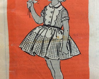 Mail order 4905 vintage 1950's girls dress sewing pattern size 10