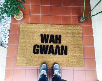 Wah Gwaan Jamaican Doormat by One Summer