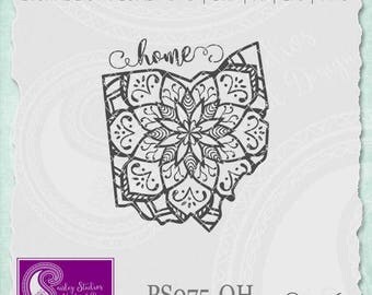 Ohio Mandala Svg, Ohio State SVG, Ohio SVG, Ohio State Pride, Ohio SVG Cut File, Svg Files, Silhouette Cut File, Cricut Cut File