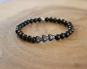 Men's Evil Eye Bracelet /Evil Eye Bracelet/ Men's Evil Eye Onyx Bracelet