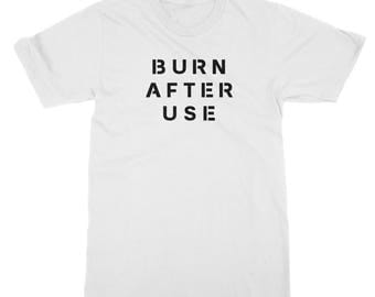Burn After Use T-shirt - Suicide Squad, Harley Quinn, Bad Ass Pyro, Boom, Rag tag team, Superhero, Marvel, DC Mens Womens Ladies T Shirt Tee