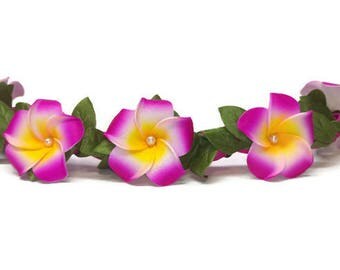 Moana Flower Crown| You Choose Color| Flower Crown| Adjustable Flower Crown| Moana Hair Flower| Moana Headband| Hawaiian Flower| Plumeria