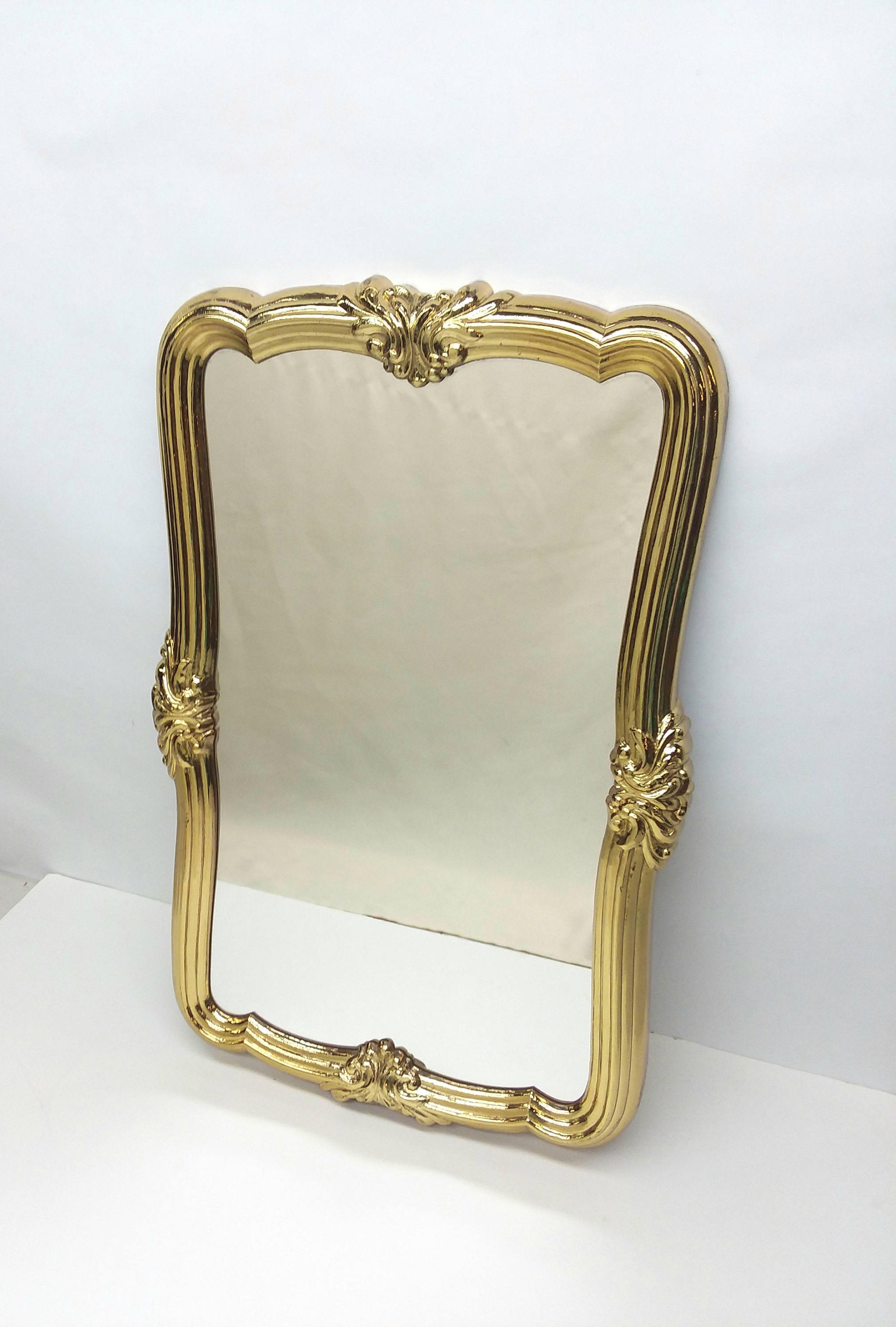 Vintage Ornate Gold Antique Wall Vanity Mirror