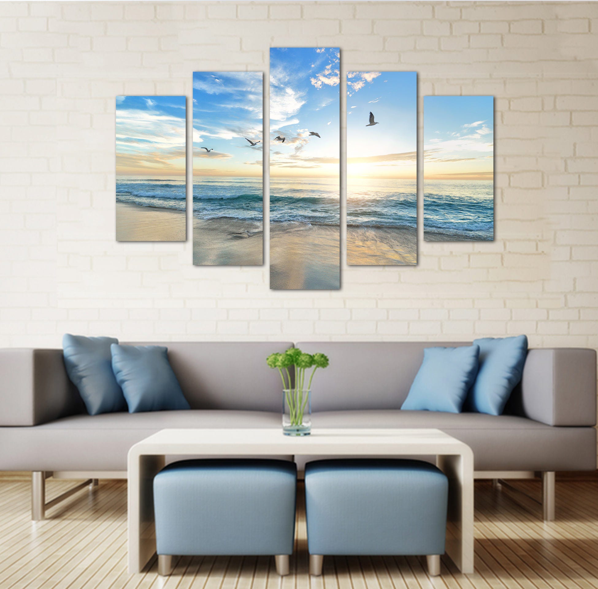 Beach Canvas Print Coastal Wall Art Beach Canvas Wall Art 5