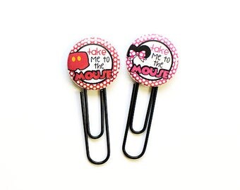 Planner Clip, Mickey Mouse Ears, Walt Disney World, Disneyland, Paper Clip, Planner Accessories, Disney Planner, Take Me to the Mouse