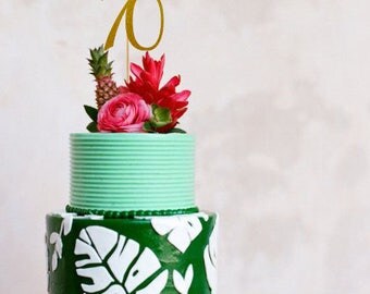 Aloha 70 cake topper, tropical birthday decorations, 70th birthday decorations, 70th birthday cake topper, 70th birthday party