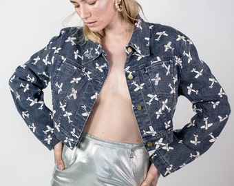 Blumarine printed jeans jacket