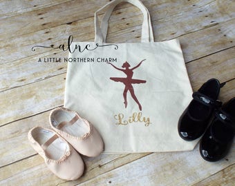 Personalized Dance Bag, Custom Dance Bag, Ballerina Dance Bag, Dance Bag, Monogram Ballerina Dance Bag, Ballerina Bag
