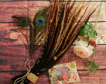 DE Synthetic Dreads Extension Crochet Dreadlocks "Dark Boho" Afromod