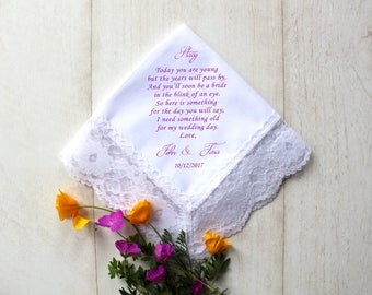 Flower Girl handkerchief, Wedding Hankerchief, Wedding Handkerchief, Flower Girl Gift, Wedding Gift To Flower Girl, Printed Handkerchief #4