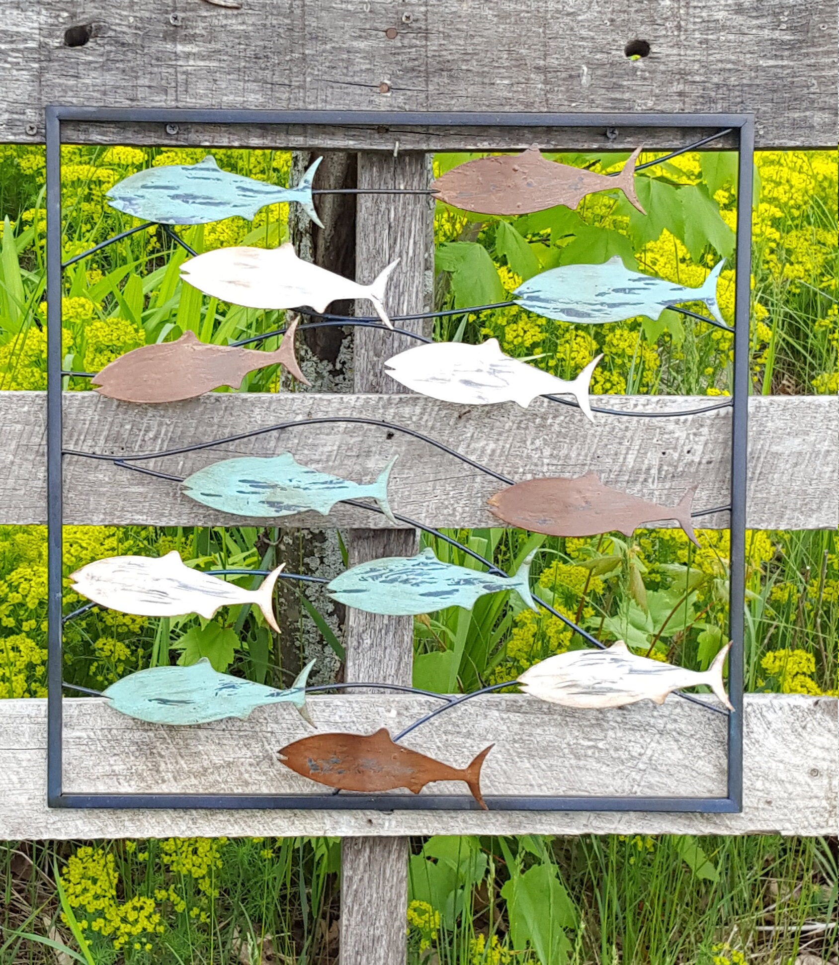 Fish Wall Decor/ Coastal Decor/ Metal Fish Decor/ Beach