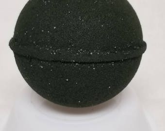 New Moon, Bath Bomb, Black Bath Bomb, Goth, NO GLITTER