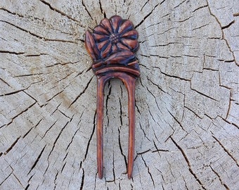 Wooden hair fork Wooden hair accessories Wooden hair pin Girlfriend gift Gift for women Sister gift Gift for her Gift for wife Wooden gift
