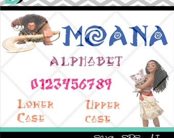 Moana svg,Disney svg, Alphabet svg,svg font,letter svg,disney font svg,files for cricut svg,fonts,disney alphabet svg,fonts,png files, dxf