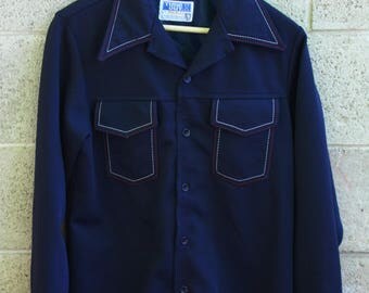 Navy Blue Disco Jacket