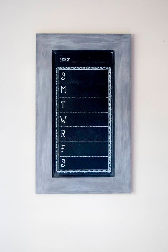 framed-chalkboard-calendar-weekly-wall-calendar-weekly