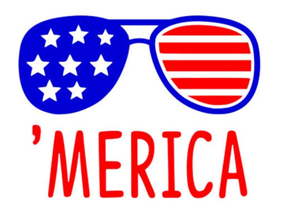 Download Merica svg Fourth of July svg sunglasses svg America svg
