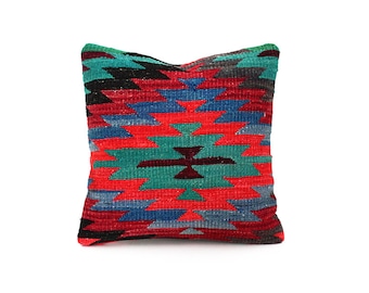 Kilim Pillow Cover - Vintage Decorative Throw Pillow Turkish Tribal Boho Pillows For Sofa Couch Pillow Cover Accent Cushion kilim pillow