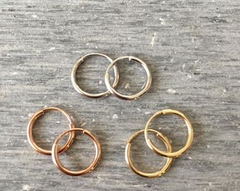hoop earrings heart