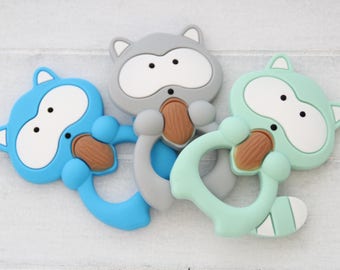 Raton laveur de dentition en silicone / silicone alimentaire alimentaire / sans danger pour bébé