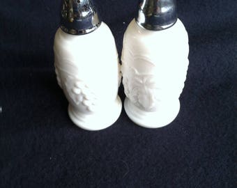 Imperial Milk glass salt and pepper shakers