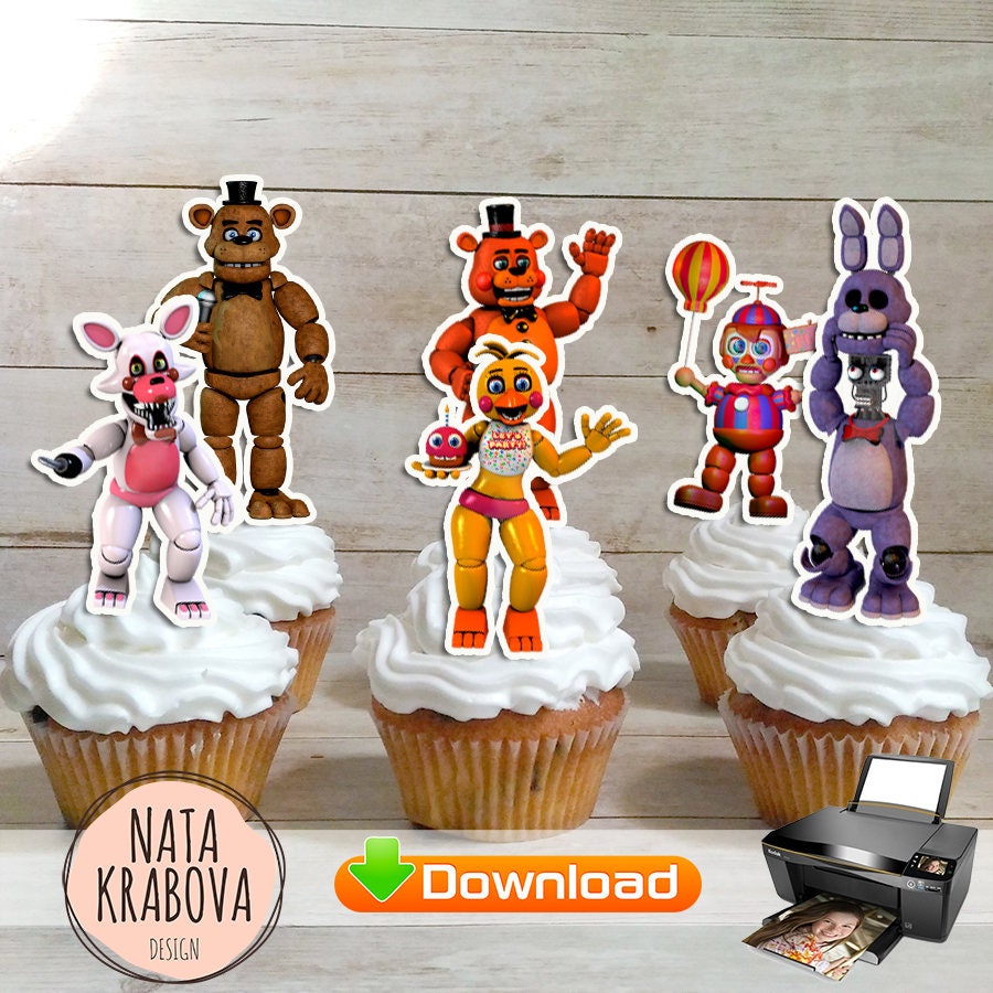 4 files Five Night's At Freddy's Cupcake and Cake