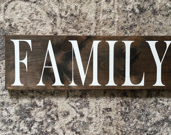 Family Sign | Rustic Family Sign | Family | Rustic Sign | Wood Family Sign | Family Decor | 8