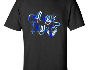 NEW Logan Paul Always Plug Logo Blue Camo Unique Design Custom For T-shirt Gildan Men's & Women's S M L XL 2XL 3XL Clothing Tshirt T Shirt