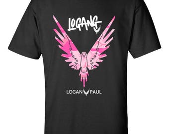 NEW Logan Paul Bird Logo Logang Pink Design Camo Unique Custom For T-shirt Gildan Men's & Women's S M L XL 2XL 3XL Clothing Tshirt T Shirt